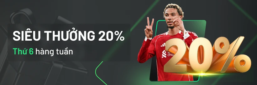 UK88 Siêu Thưởng 20% Mỗi Tuần