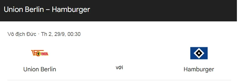 Tips bóng đá về trận đấu giữa Union Berlin vs Hamburger SV uk88