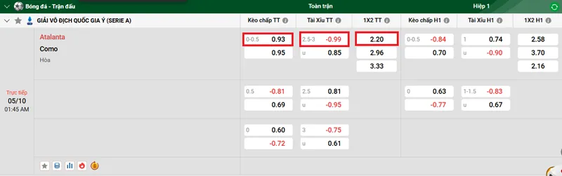 Nhận Định Bóng Đá Chi Tiết Atalanta vs Como uk88