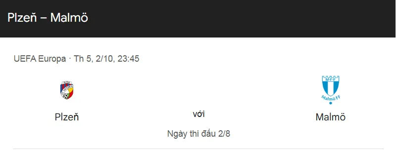 Nhận định bóng đá trận Viktoria Plzen vs Malmo FF uk88