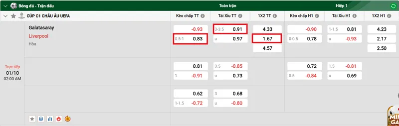 Nhận định bóng đá về trận đấu giữa Galatasaray vs Liverpool uk88