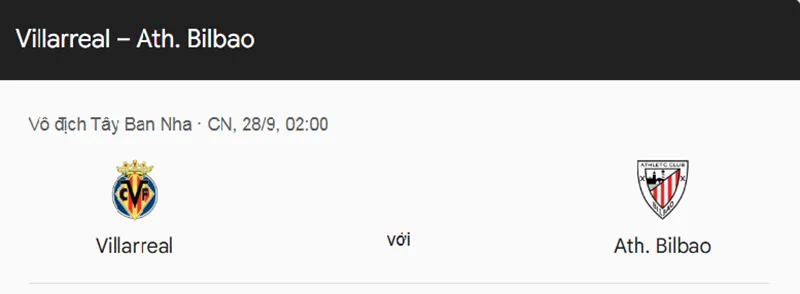 Nhận định trận đấu Villarreal vs Athletic Bilbao uk88