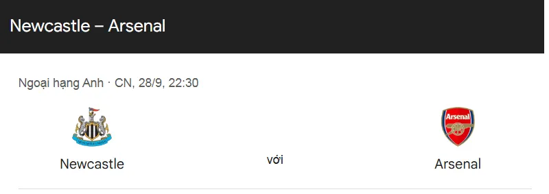 Tips bóng đá về trận đấu giữa Newcastle vs Arsenal uk88