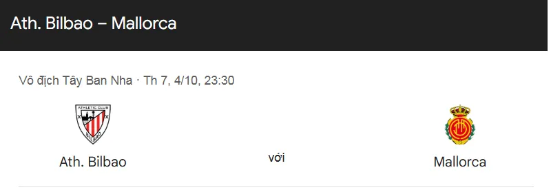 Tip kèo bóng đá chi tiết trận Athletic Bilbao vs Mallorca uk88