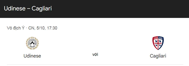 Nhận định bóng đá trận Udinese vs Cagliari uk88