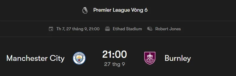 Nhận định bóng đá về trận đấu giữa Manchester City vs Burnley uk88