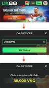 Cách sử dụng Gift Code UK88