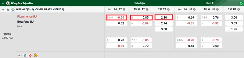 Nhận định bóng đá chi tiết về trận Fluminense RJ vs Botafogo RJ uk88