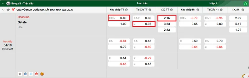 Nhận định bóng đá trận Osasuna vs Getafe uk88