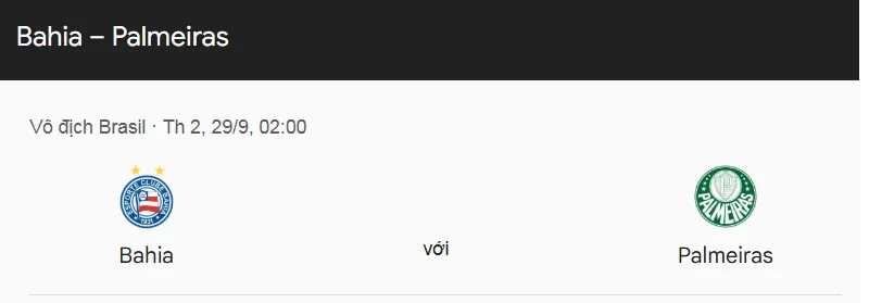 Nhận định bóng đá trận Bahia BA vs Palmeiras SP uk88