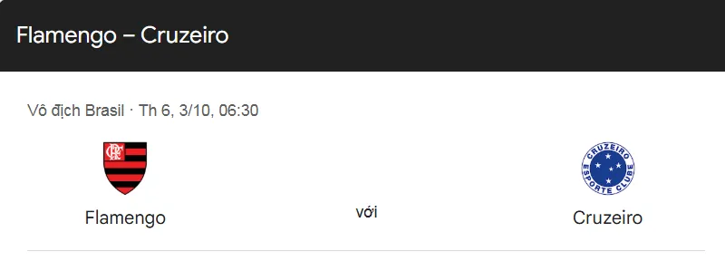 Tip Kèo Bóng Đá Chi Tiết CR Flamengo RJ vs Cruzeiro MG uk88