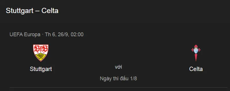 Nhận định bóng đá về trận đấu giữa VfB Stuttgart vs Celta Vigo uk88