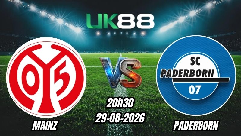 UK88 Soi kèo Mainz vs Paderborn | 20h30 – 29/08/2026 – Bundesliga