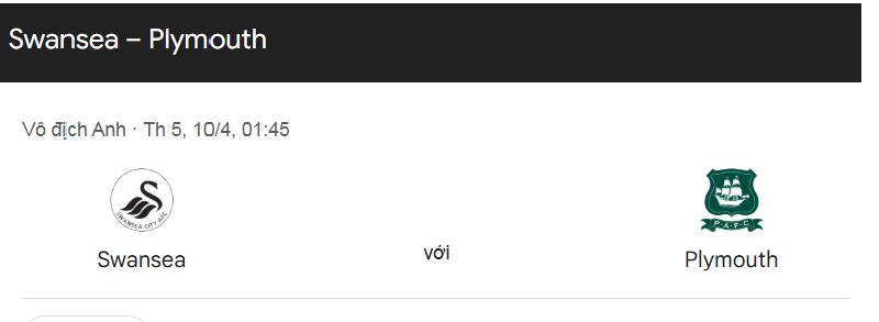 UK88 Nhận định trận đấu Swansea vs Plymouth Argyle, 01h45 ngày 10/04/2025