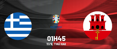 UK88 Tip kèo bóng đá trận Gibraltar vs Hy Lạp, 01h45 ngày 11/09/2023