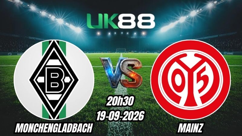 UK88 Soi kèo Monchengladbach vs Mainz | 20h30 - 19/09/2026 - Bundesliga