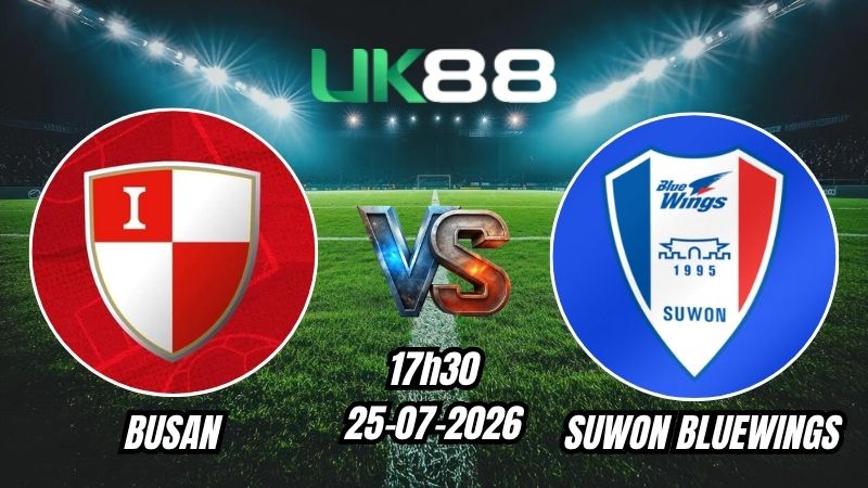 UK88 Soi kèo Busan vs Suwon Bluewings | 17h30 – 25/07/2026 – K League 2