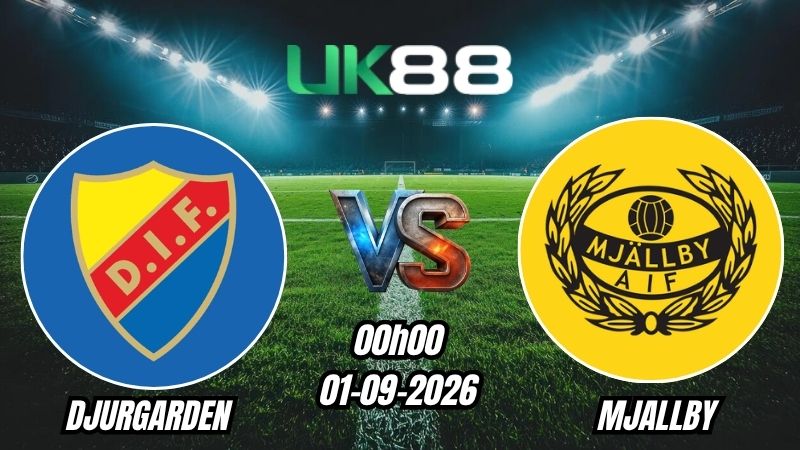 UK88 Soi kèo Djurgarden vs Mjallby | 00h00 – 01/09/2026 – VĐQG Thụy Điển