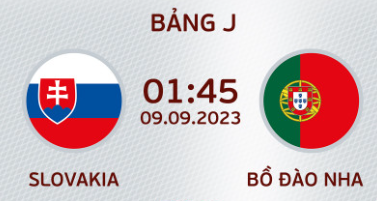UK88 Nhận định Slovakia vs Bồ Đào Nha, 01h45 ngày 09/09/2023