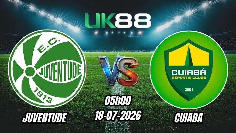 UK88 Soi kèo Juventude vs Cuiaba | 05h00 – 18/07/2026 – Serie B Brazil