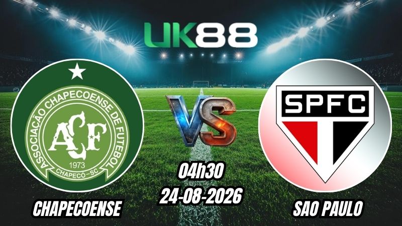 UK88 Soi kèo Chapecoense vs Sao Paulo | 04h30 – 24/08/2026 – Serie A Brazil
