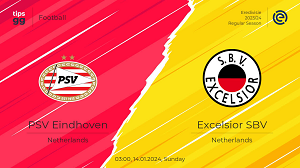 UK88 Tip kèo bóng đá trận PSV Eindhoven vs Excelsior, 03h00 ngày 14/01/2024