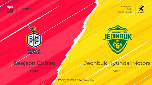 UK88 Nhận định trận đấu Daejeon vs Jeonbuk, 17h00 ngày 07/07/2024