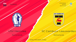 UK88 Tip kèo bóng đá trận USV Hercules vs Cambuur, 03h00 ngày 19/01/2024