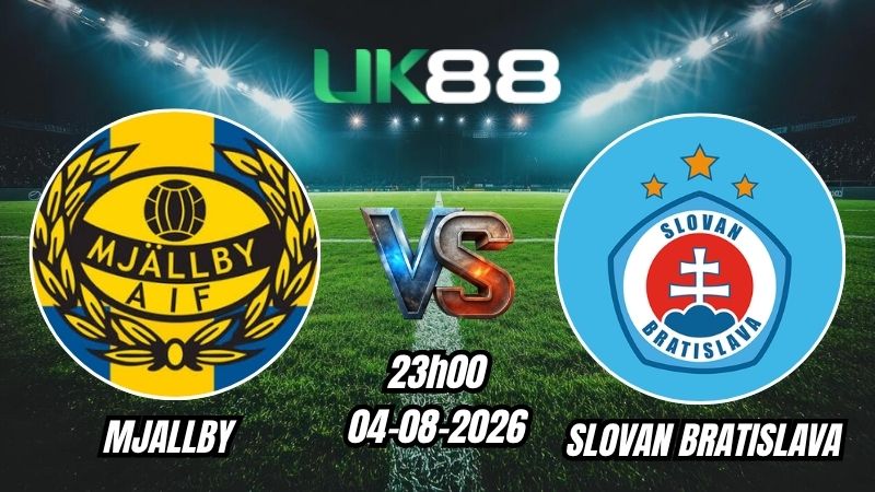 UK88 Soi kèo Mjallby vs Slovan Bratislava | 23h00 – 04/08/2026 – Play-off Champions League