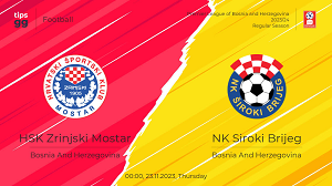 UK88 Tip kèo bóng đá trận Zrinjski Mostar vs Siroki Brijeg, 12h00 ngày 23/11/2023