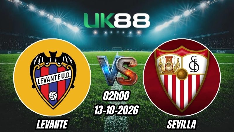 UK88 Soi kèo Levante vs Sevilla | 02h00 - 13/10/2026 | La Liga
