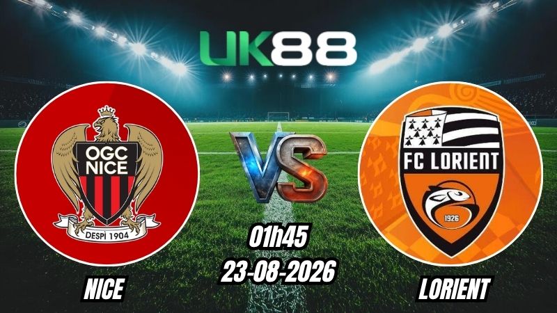 UK88 Soi kèo Nice vs Lorient | 01h45 – 23/08/2026 – Ligue 1