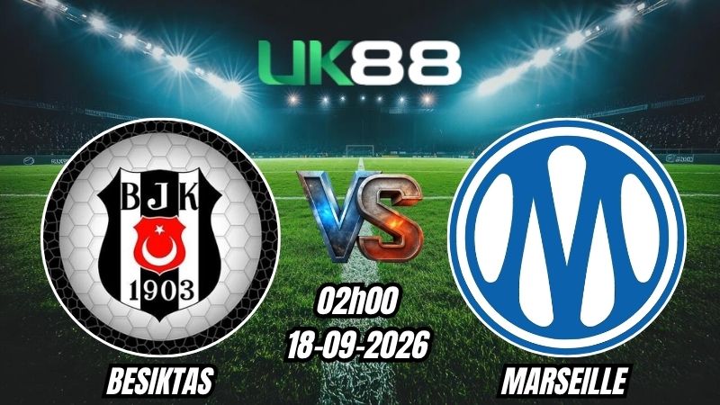 UK88 Soi kèo Besiktas vs Marseille | 02h00 – 18/09/2026 – Europa League