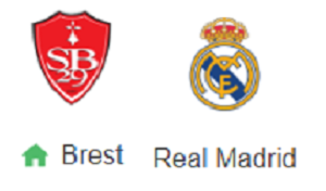 UK88 Tip kèo bóng đá trận Brest vs Real Madrid, 03h00 ngày 30/01/2025
