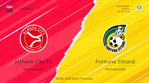 UK88 Tip kèo bóng đá trận Almere City vs Fortuna Sittard, 02h00 ngày 18/01/2024